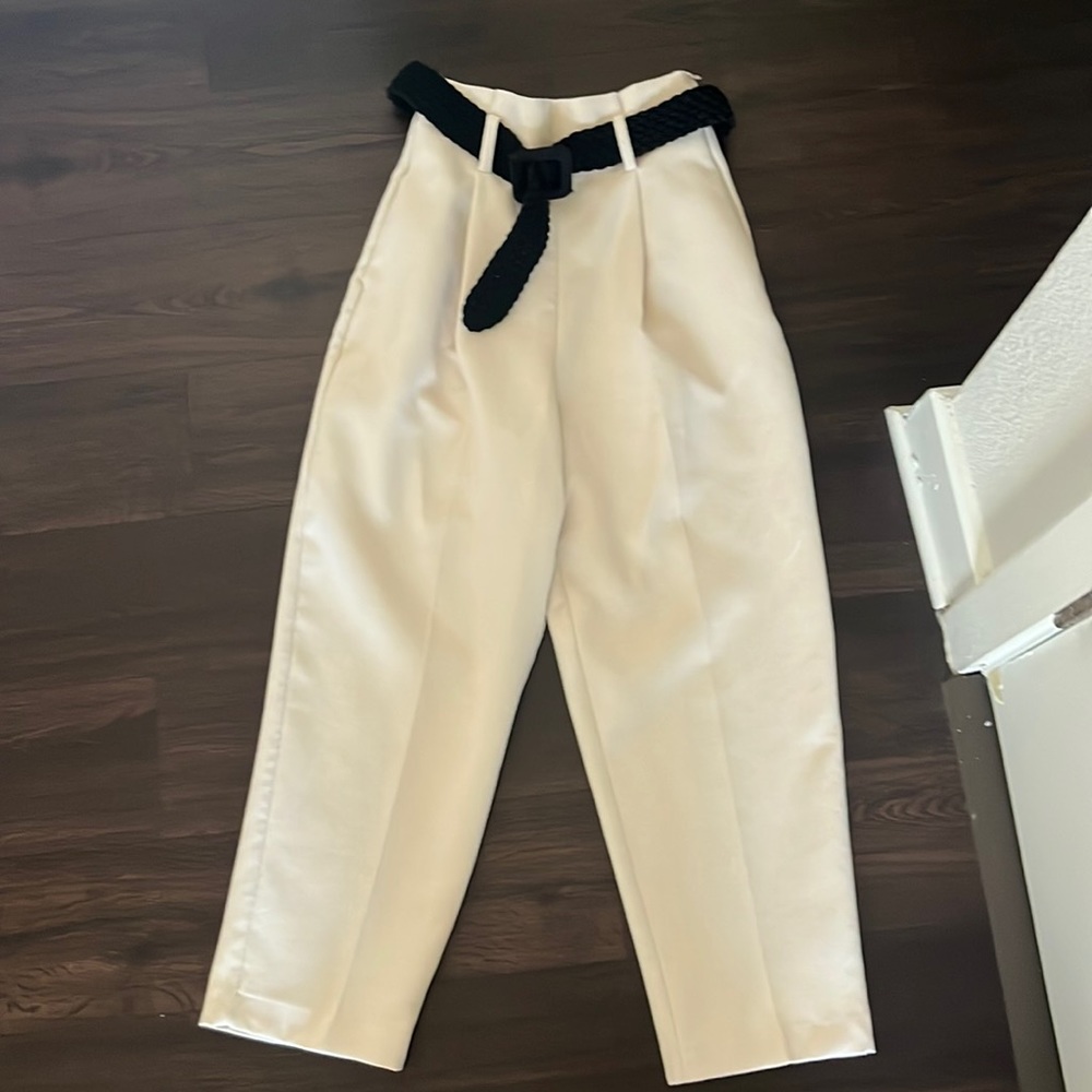 Zara high waisted trousers